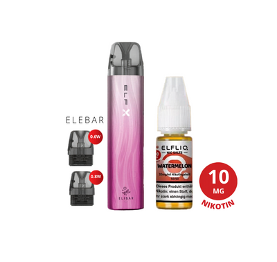 ELFBAR | Elfliq - ELFX Combo Kit - Watermelon 10mg