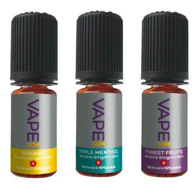 VapeCom Blueberry 10ml e-liquid bottle
